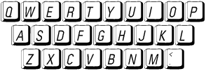 Large face alphabet keys in Mac KeyCaps